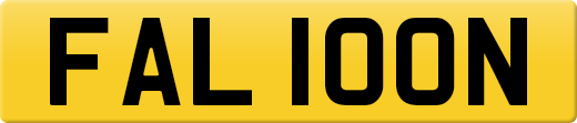 FAL 100N private number plate